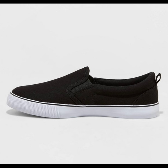 NWT A new day black and white slip on sneakers - Picture 2 of 5